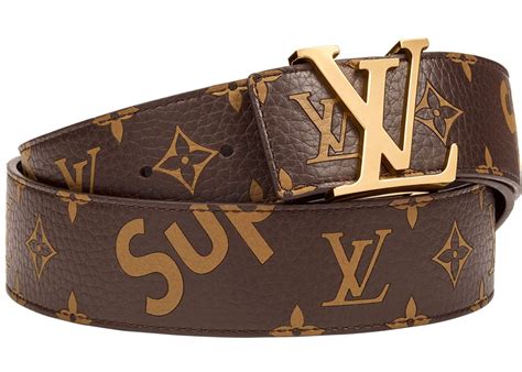 louis vuitton supreme belt brown|louis vuitton supreme raincoat.